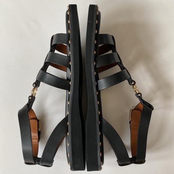 Coach Giselle Studded Gladiator Fisherman Sandals - Picture 8 of 10